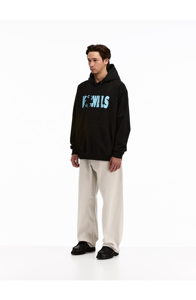 vowels Icon Spell Out Hoodie, Alternate, color, Black