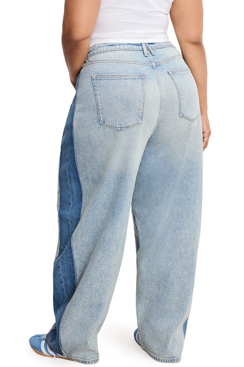 Good Standard Mid Rise Ankle Barrel Jeans, Alternate, color, INDIGO