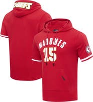 PRO STANDARD Men's Pro Standard Patrick Mahomes Red Kansas City Chiefs Player Name & Number Hoodie T-Shirt