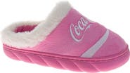 JOSMO Coca-Cola® Faux Fur Trim Slipper
