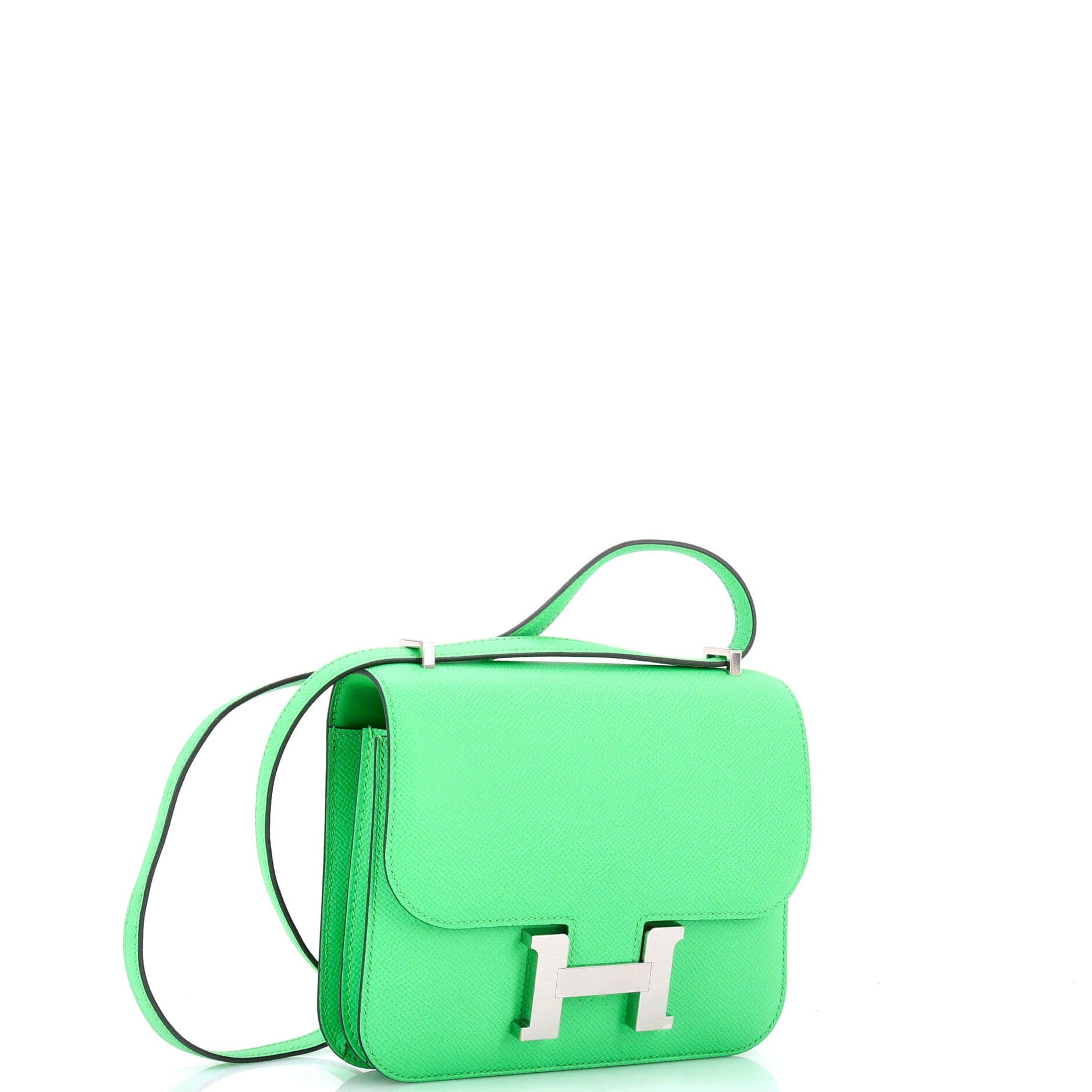 Pre-Owned Hermes Constance NM Bag Epsom 18, Alternate, color, Vert Comics