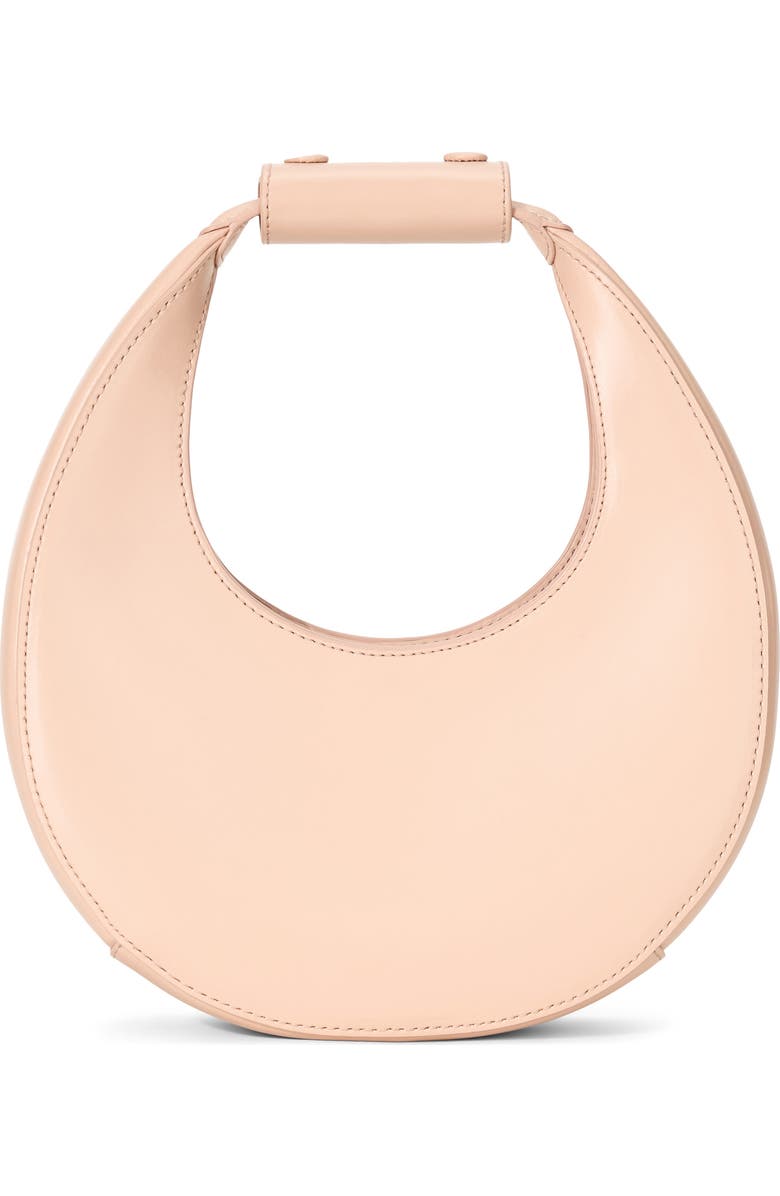 STAUD Mini Moon Leather Bag, Main, color, Blush