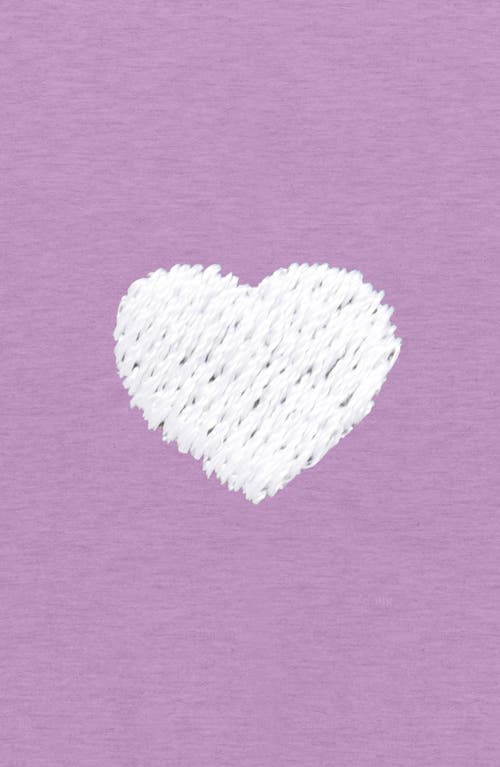 Dalix Womens Lil Heart Midweight Hooded Sweatshirt In Purple