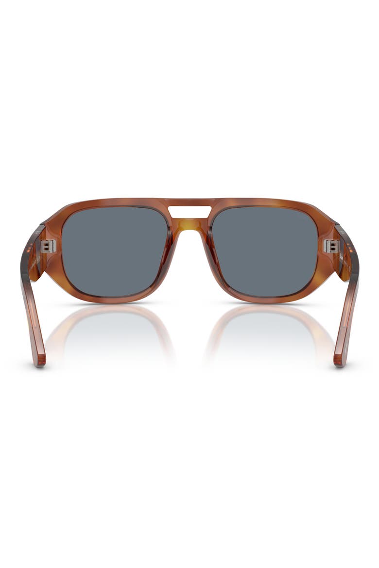 Vincent 53mm Pilot Sunglasses, Alternate, color, TERRA DI SIENA / LIGHT BLUE