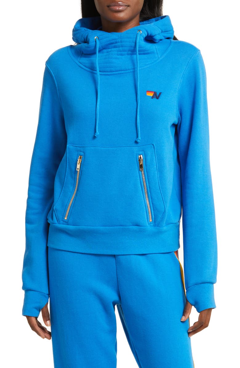 Aviator Nation Ninja Hoodie, Main, color, Ocean