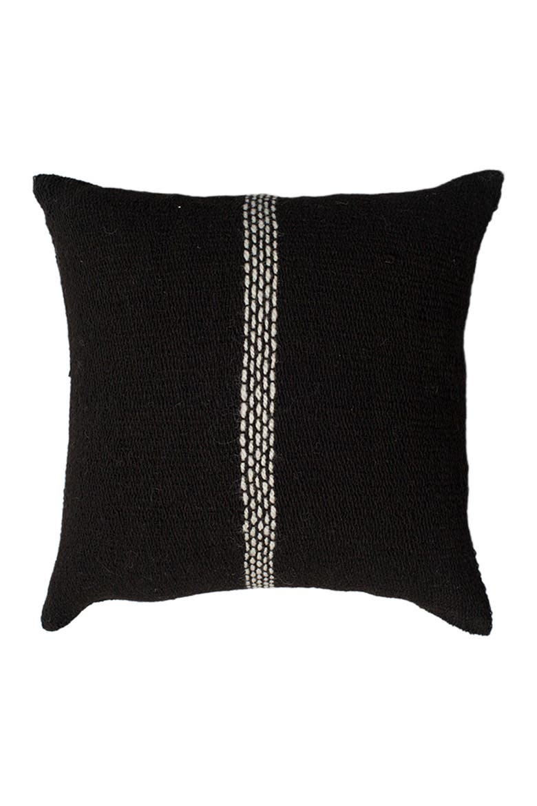 Centro Lineas Square Small Pillow, Main, color, Black/Ivory