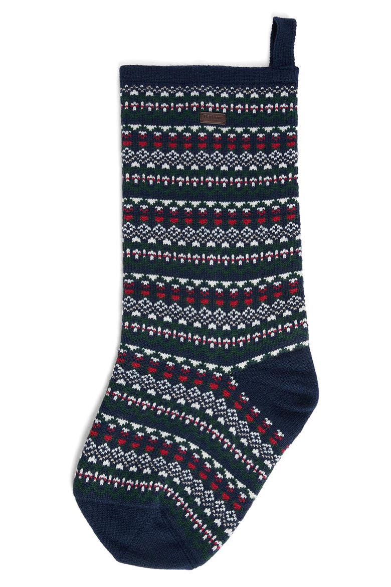 Marlow Christmas Stocking, Alternate, color, NAVY FESTIVE