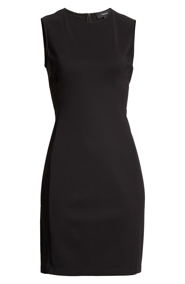 Theory K. Preci Sleeveless Sheath Dress, Alternate, color, Blk