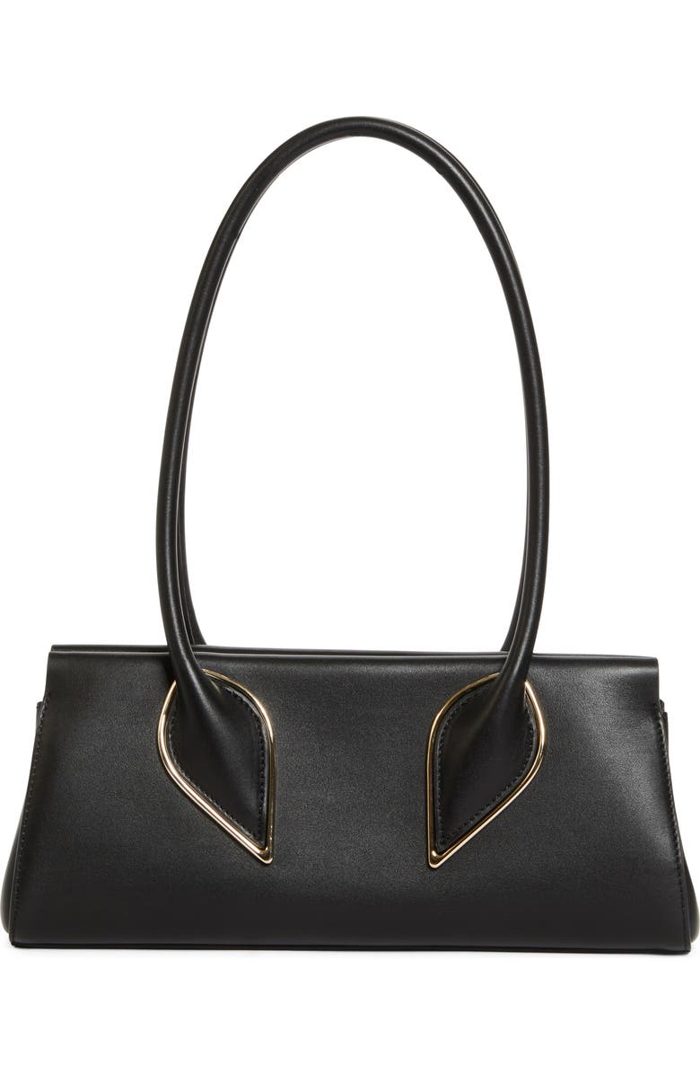 Christian Louboutin Calfskin Baguette Handbag, Alternate, color, Black