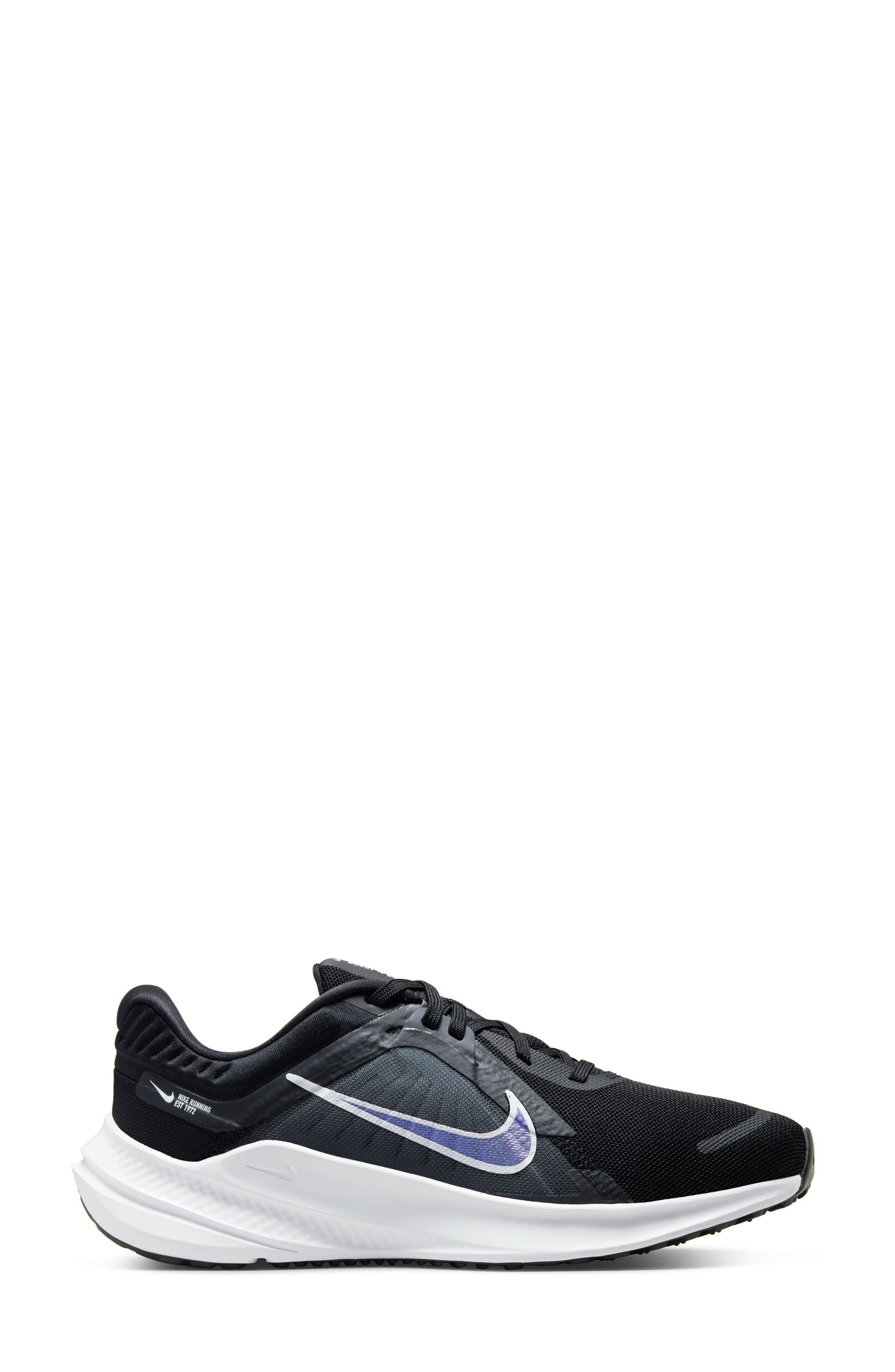 Quest 5 Sneaker, Alternate, color, BLACK/ WHITE/ GREY