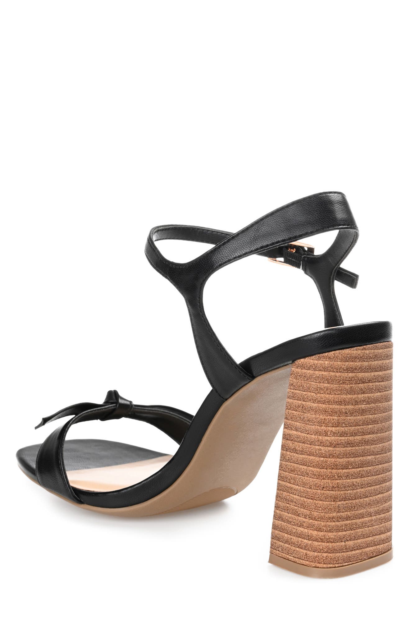 Journee Collection Diana Heeled Sandal, Alternate, color, Black