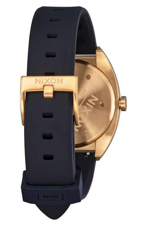 Nixon Mullet Silicone Strap Watch In Black