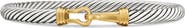 David Yurman Buckle Classic Cable Bracelet in Sterling Silver with 14K Yellow Gold, 5mm