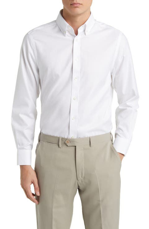 Non-Iron Twill Button-down Shirt