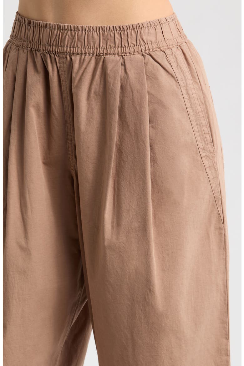 Kyra Poplin Pants, Alternate, color, TRUFFLE