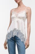 STAUD Lina Silk Lace Camisole