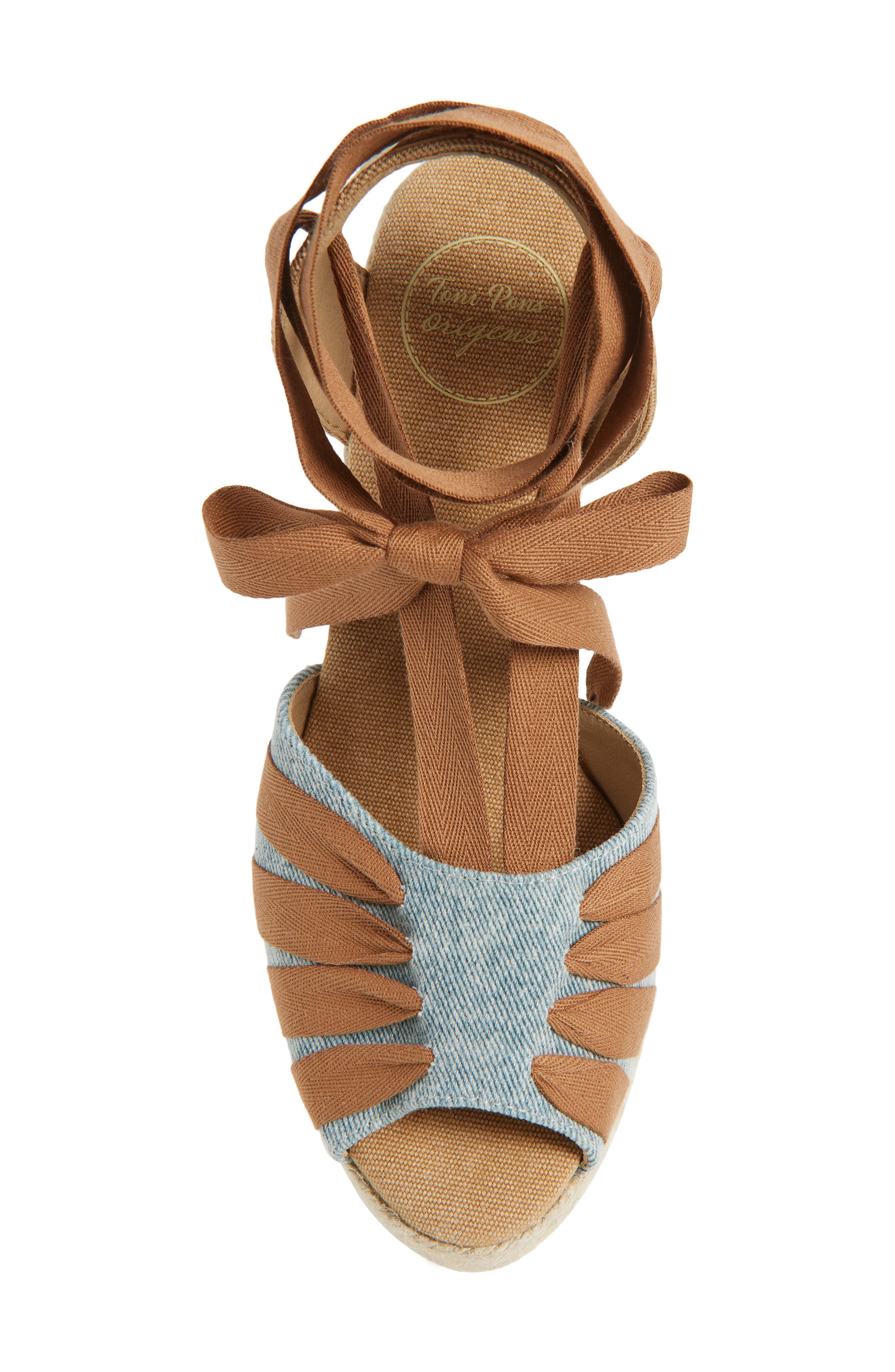 Wraparound Espadrille Wedge, Alternate, color, TEXA-CUIRO