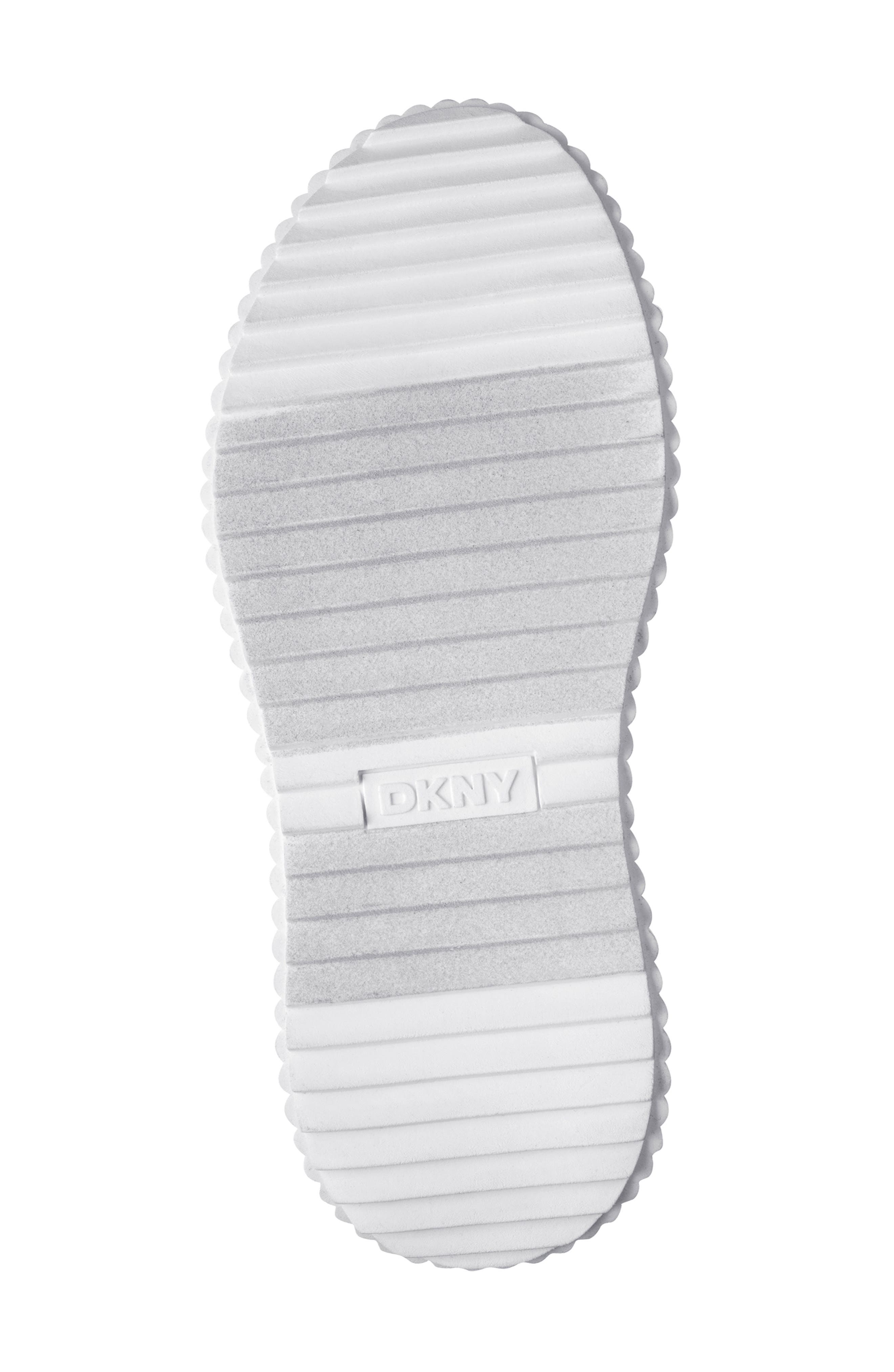 DKNY Lobeco Platform Sneaker, Alternate, color, White/ Black