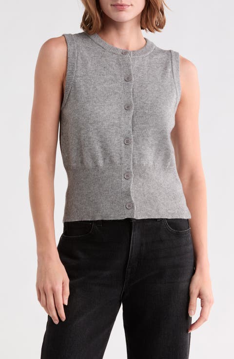 Button Sweater Vest
