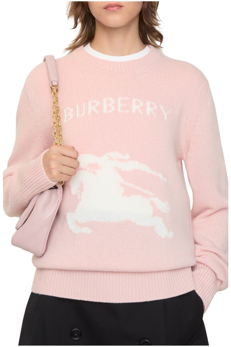 Knight Wool Cashmere Sweater, Main, color, Bouquet pink