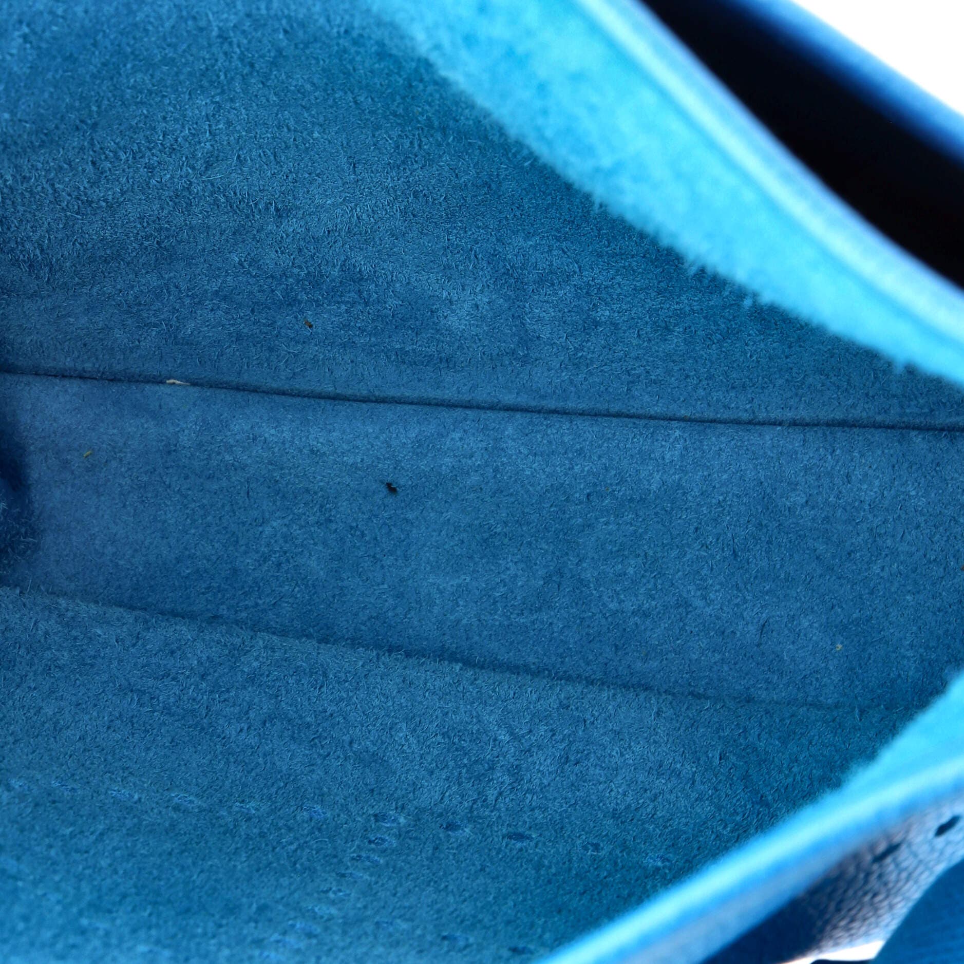 Pre-Owned Hermes Evelyne Bag Gen III Clemence PM, Alternate, color, Bleu Zanzibar