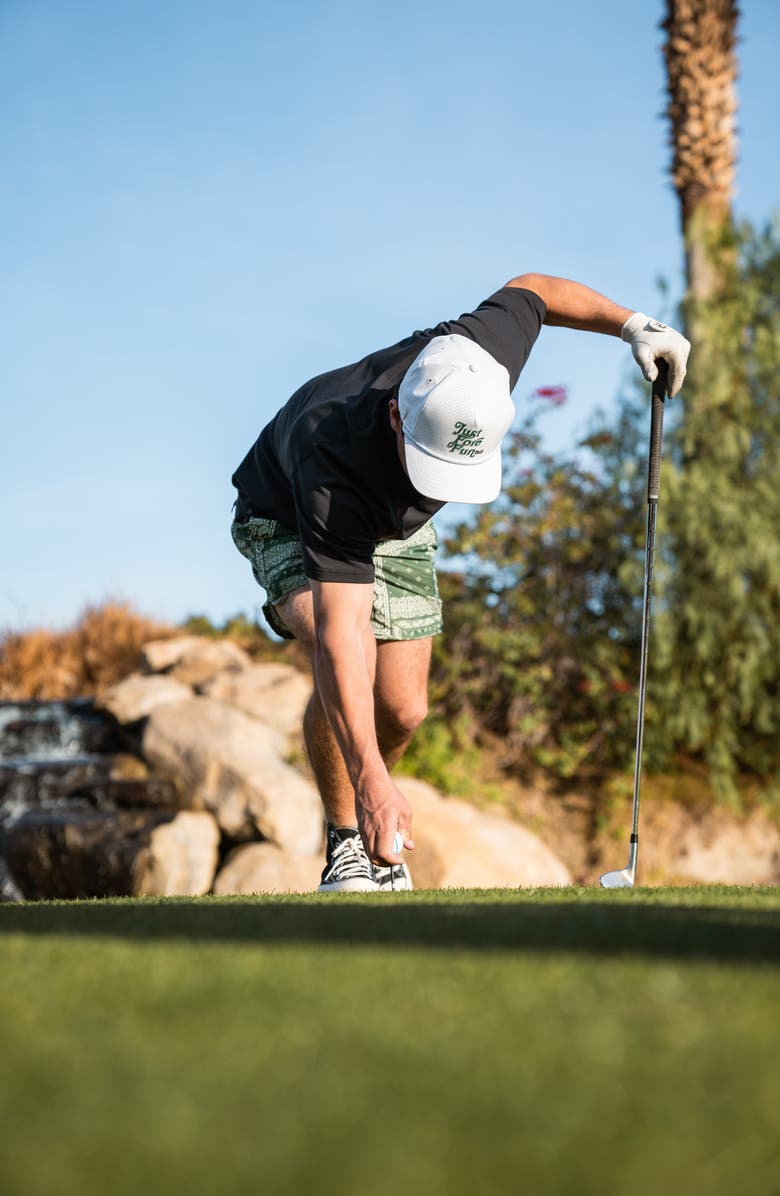 Melin Odysea Links Hydro Performance Snapback Hat, Alternate, color, White/ Green