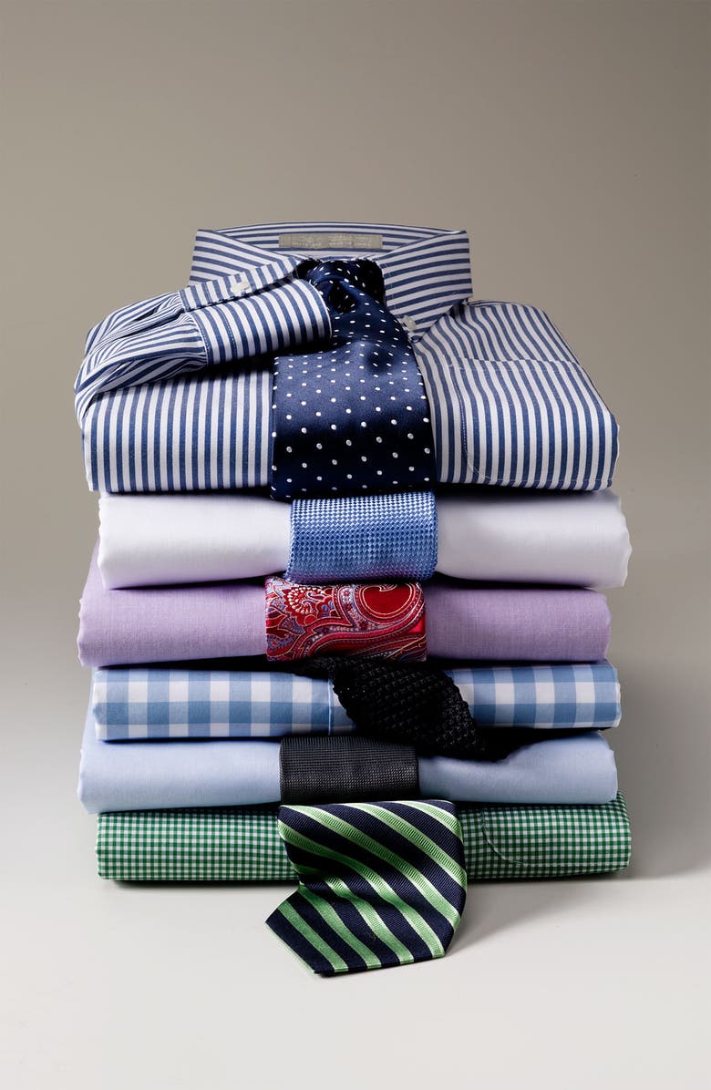 John W. Nordstrom<sup>®</sup> Traditional Fit Dress Shirt, Alternate, color,