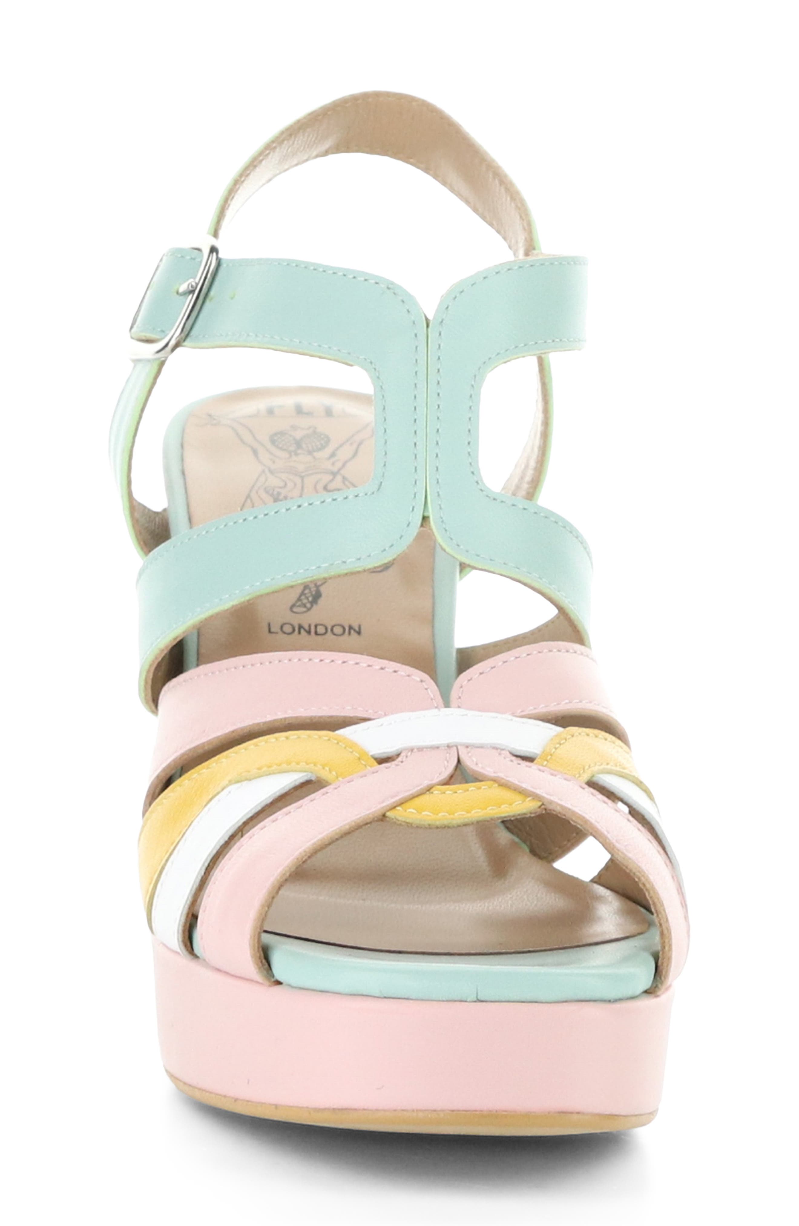 Etir Ankle Strap Platform Sandal, Alternate, color, YELLOW MULTI