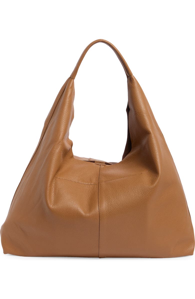 Kurt Geiger London Violet Leather Hobo Bag, Alternate, color, Light/ Pastel Brown