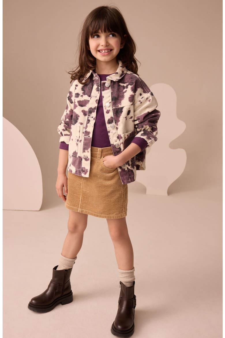 Kids' Corduroy Miniskirt, Alternate, color, NEUTRAL