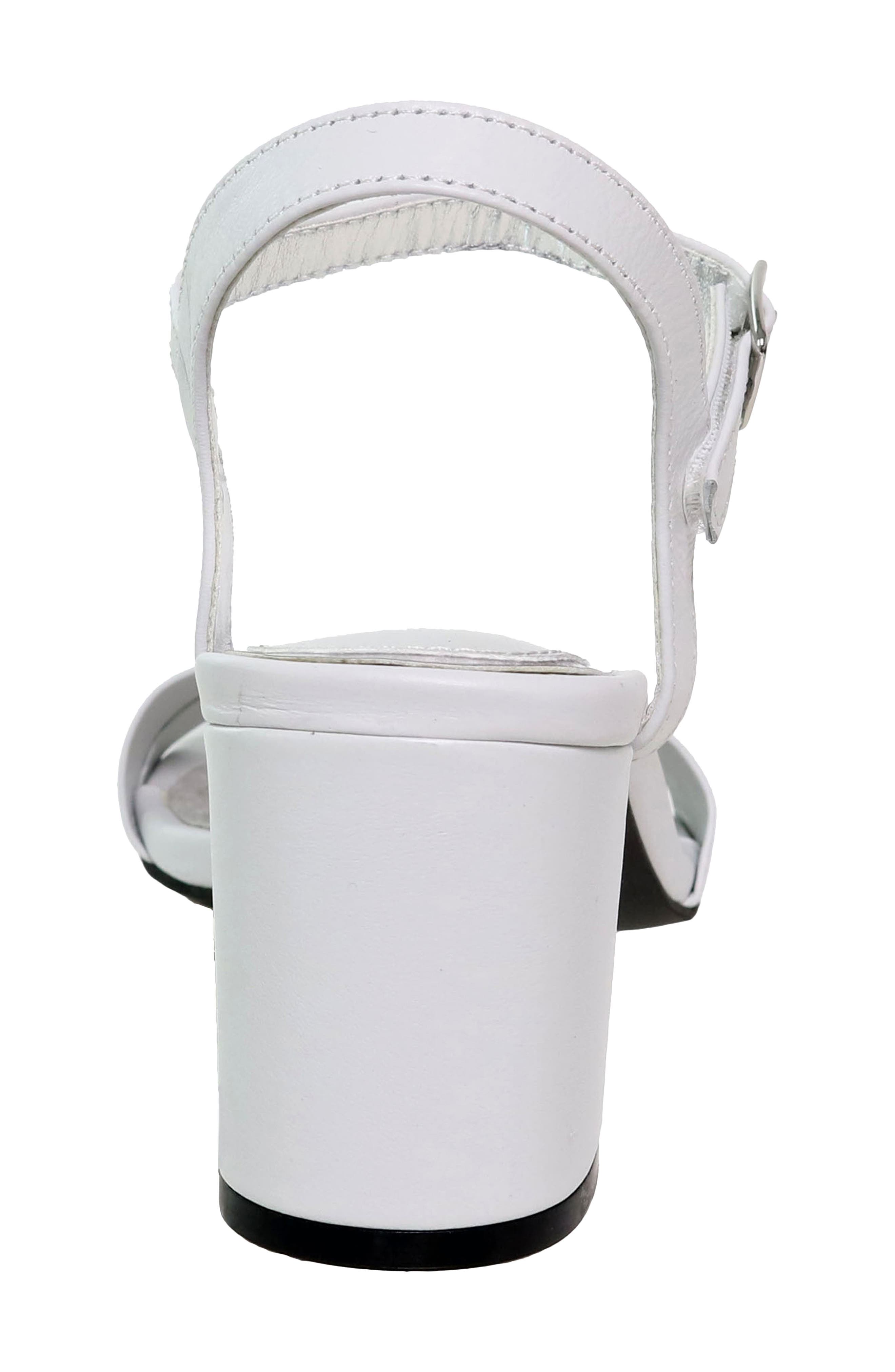 Ageless Ankle Strap Sandal, Alternate, color, WHITE