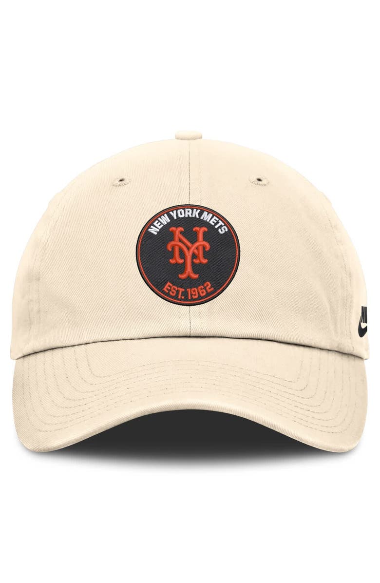 Nike Men's Nike Natural New York Mets Cooperstown Collection Club Adjustable Hat, Alternate, color, Natural