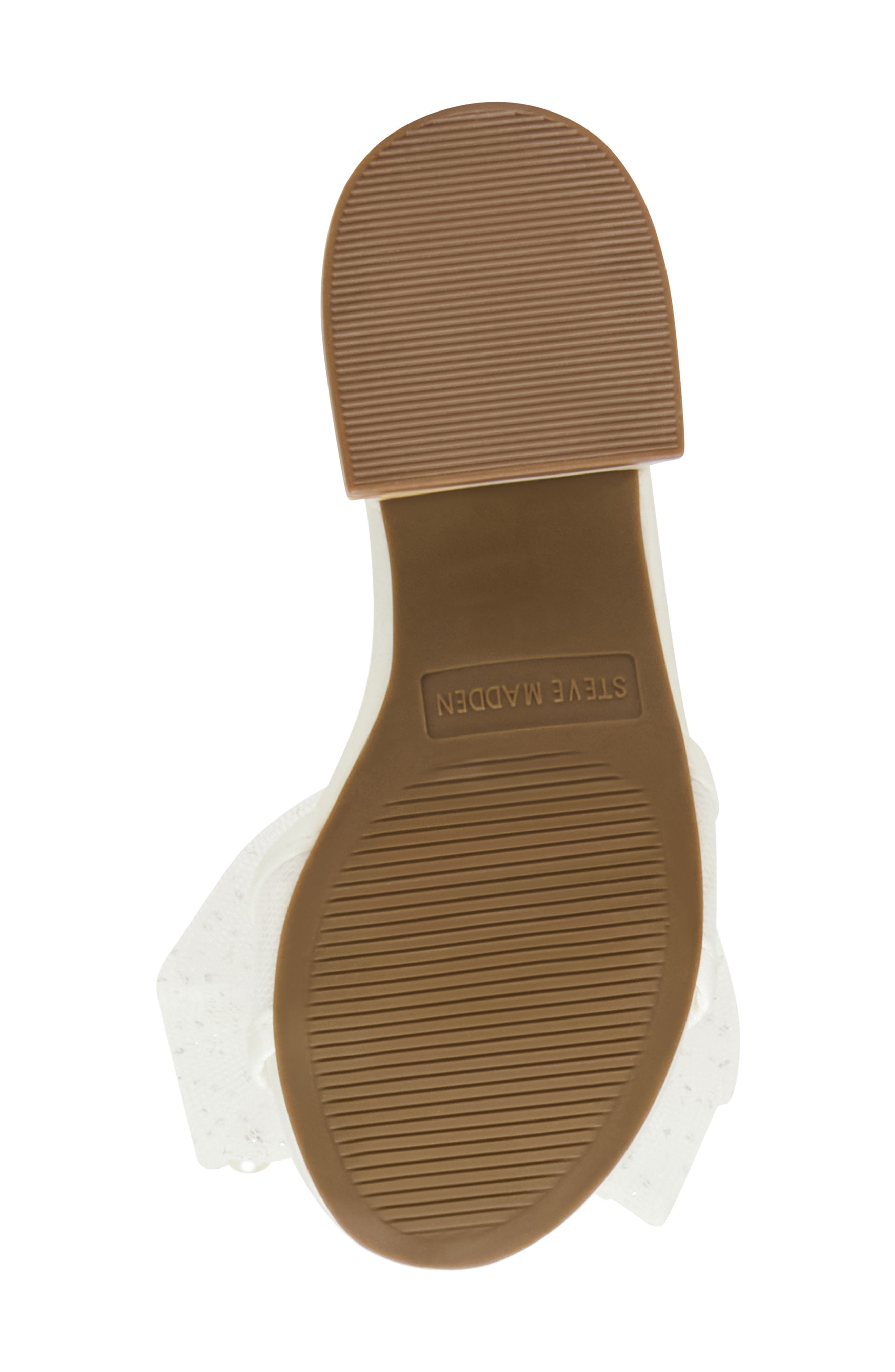 Steve Madden Kids' Debra Ankle Straw Bow Sandal, Alternate, color, White
