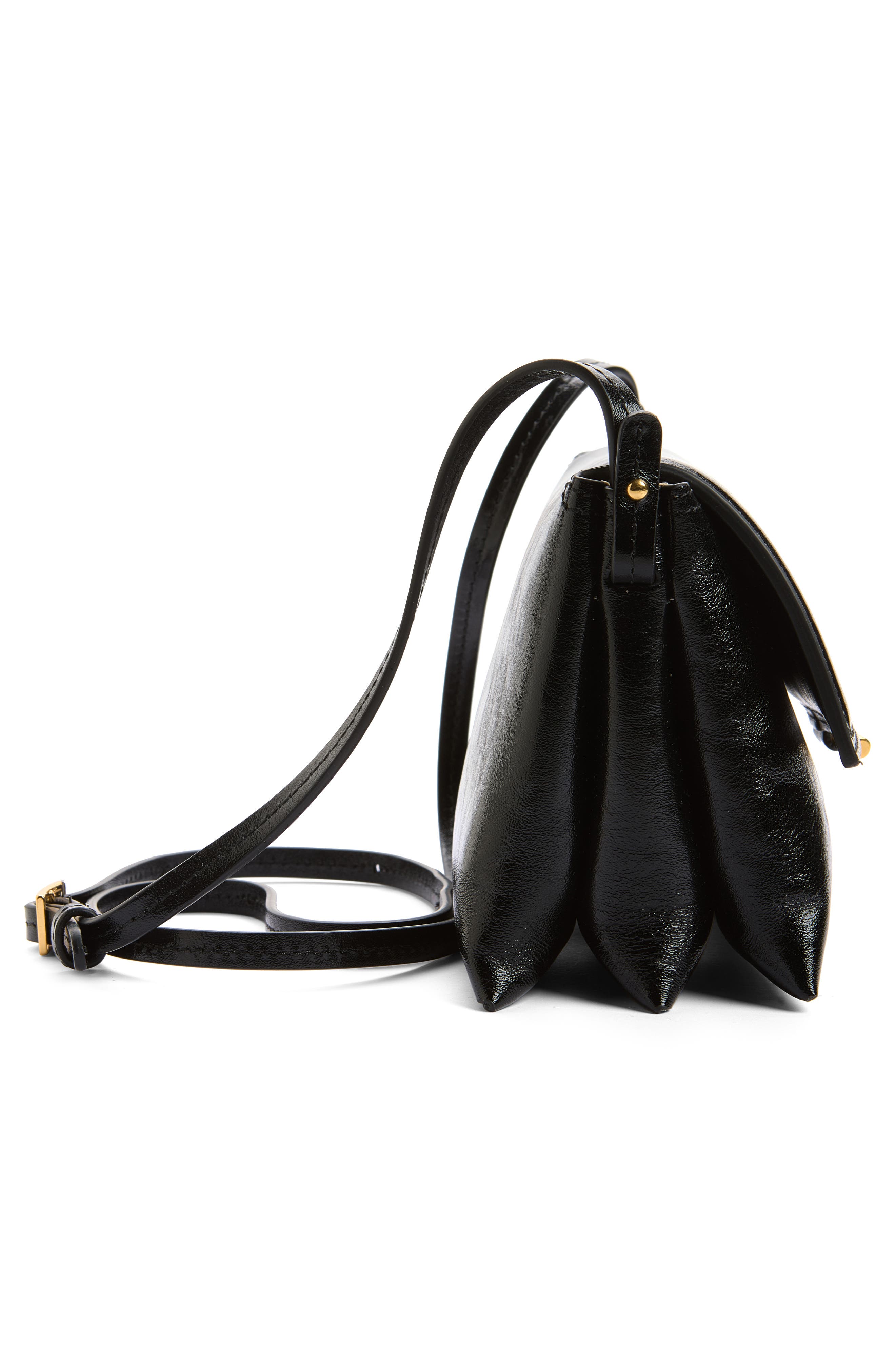 Ida Trio Leather Clutch, Alternate, color, BLACK GLAZE