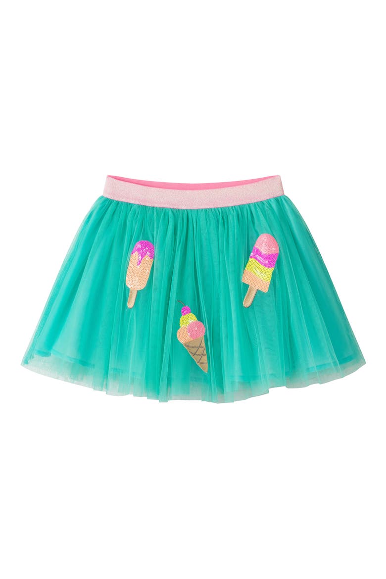 Kids' Sequin Tee & Tulle Skirt, Alternate, color, PINK ICE CREAM