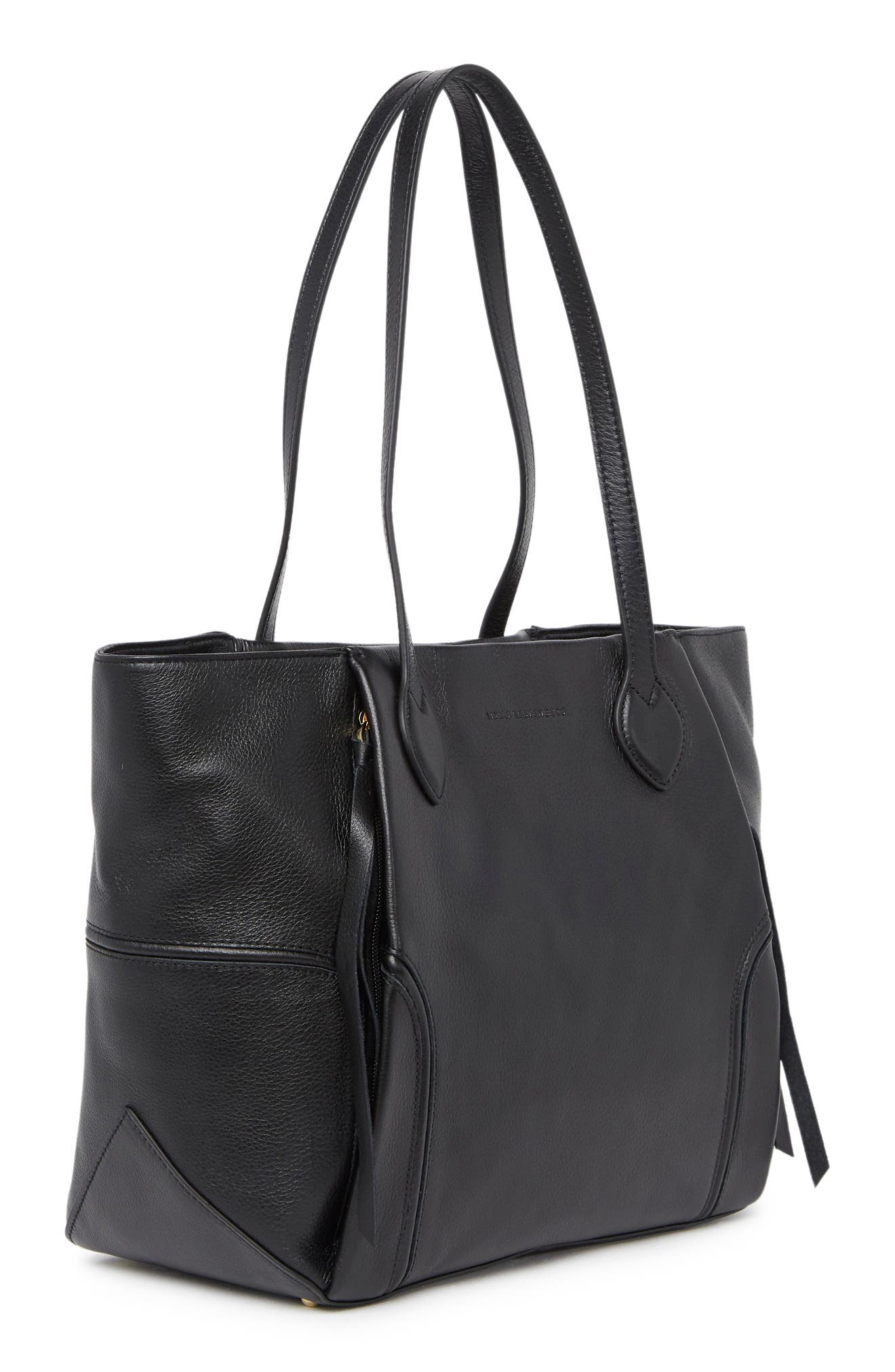 KESTENBERG Chelsea Tote Bag, Alternate, color, BLACK W GOLD
