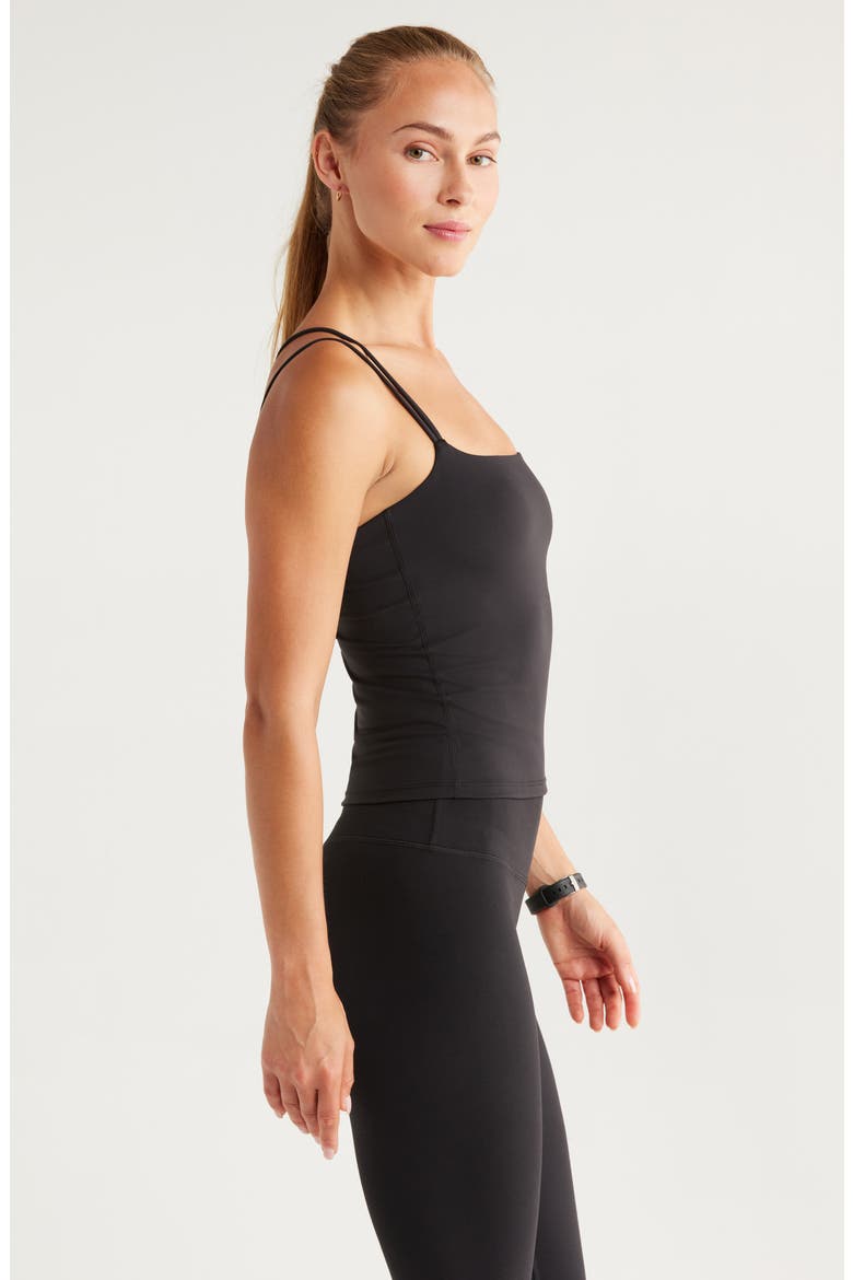 So Soft Strappy Camisole, Alternate, color, BLACK