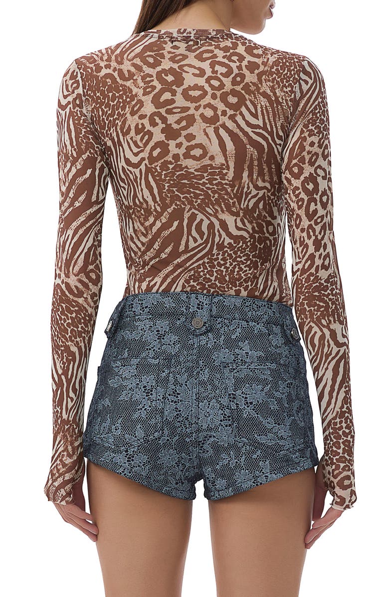 AFRM Kaylee Long Sleeve Mesh Top, Alternate, color,