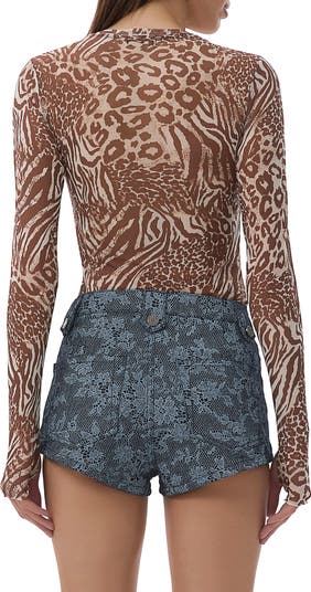 Kaylee Long Sleeve Mesh Top