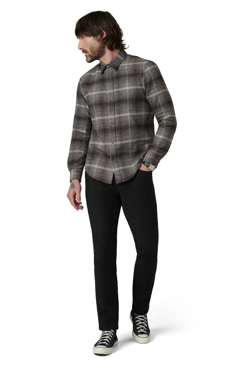 Joe's Oliver Plaid Flannel Button-Up Shirt, Alternate, color, Ombre Plaid