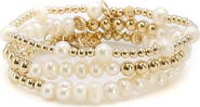 Bowood Lane Savannah Freshwater Pearl Bracelet Stack