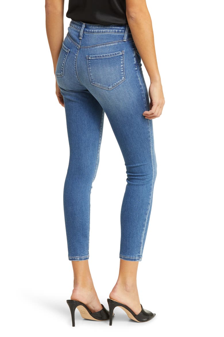 Margot High Waist Crop Skinny Jeans, Alternate, color, CAMBRIDGE