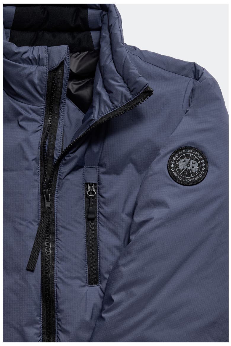 Lodge Packable 750 Fill Power Down Jacket, Alternate, color, DUSK BLUE