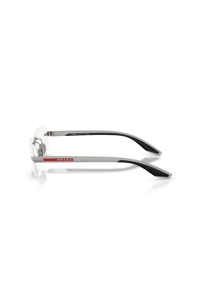 57mm Rectangle optical glasses, Alternate, color, Grey