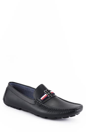 Tommy Hilfiger Atino Logo Strap Driver In Black