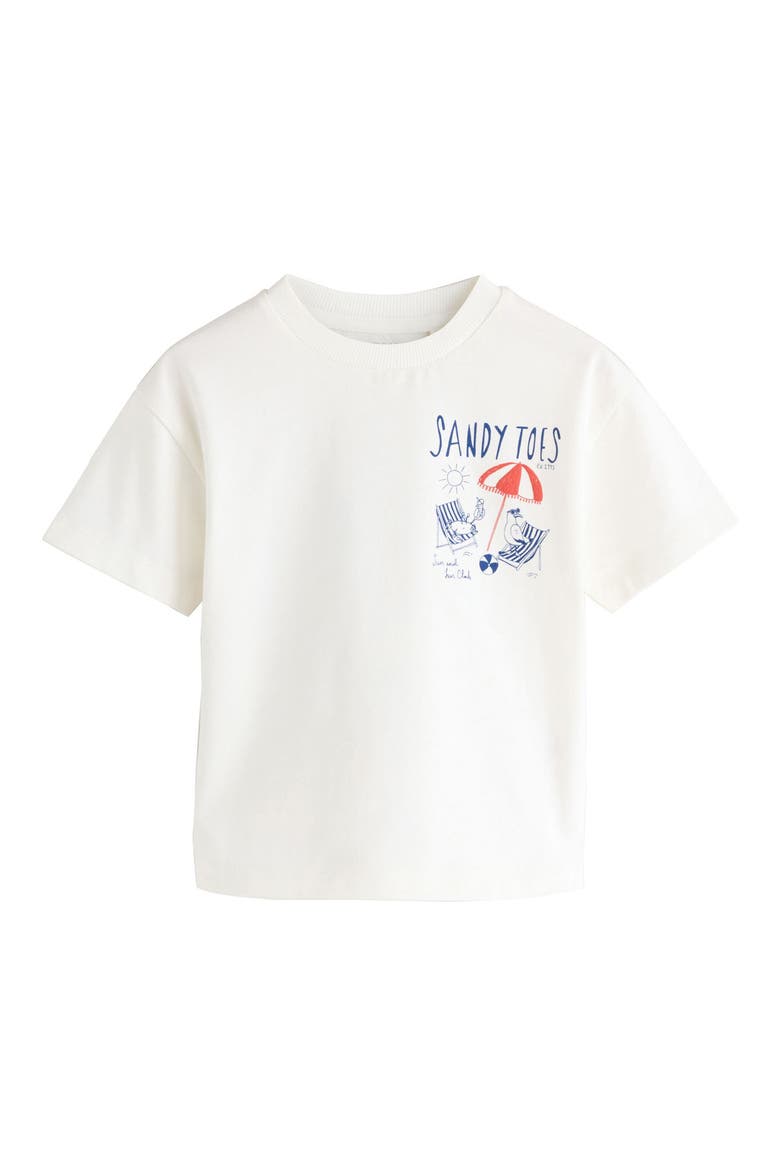 Kids' Sandy Toes Graphic T-Shirt, Main, color, WHITE