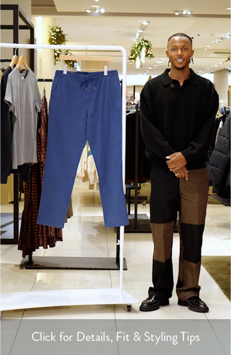 Prepster Classic Fit Stretch Cotton Drawstring Pants, sales video thumbnail