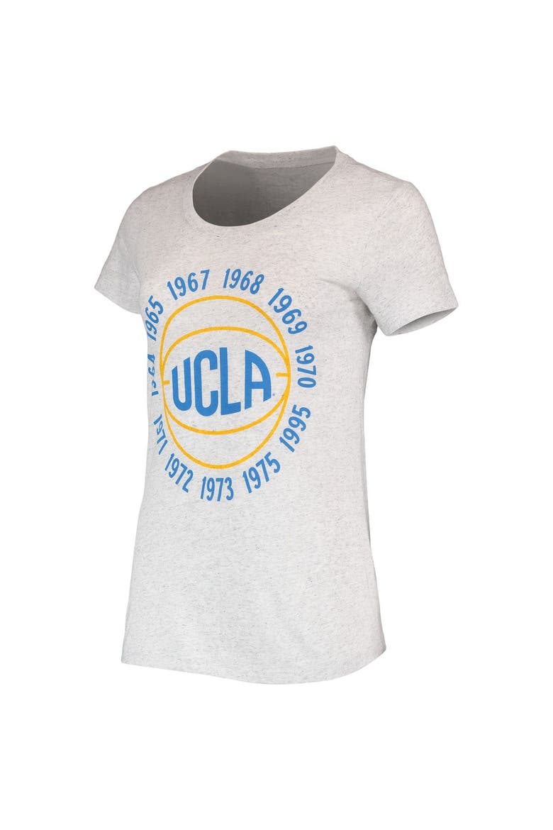 Women's Homefield Ash UCLA Bruins Vintage National Champions Basketball Tri-Blend T-Shirt, Alternate, color, Ash