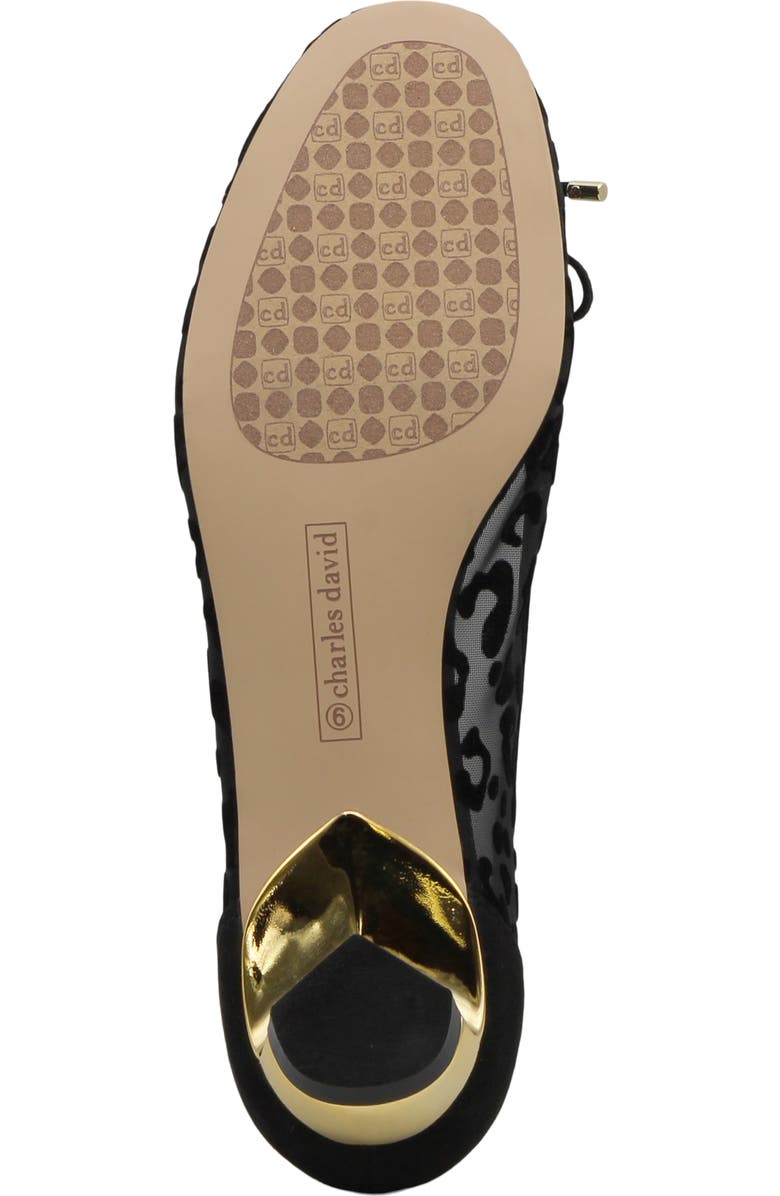 Charles David Maize Mesh Ballet Flat, Alternate, color, Black