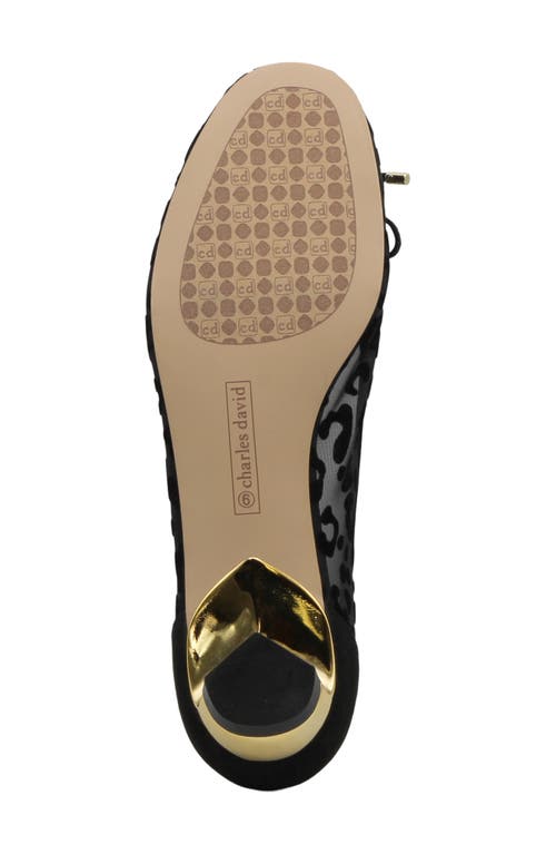 Charles David Maize Mesh Ballet Flat In Black